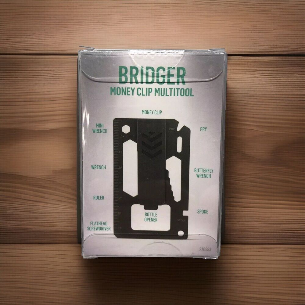 Traverse Bridger Money Clip Multitool Wrench Ruler Bottle Opener Screwdriver Pry